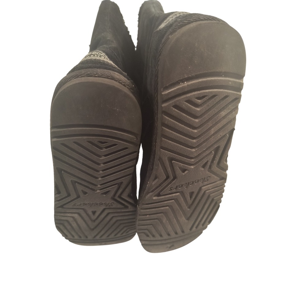 Skechers Australia Black Faux Fur Lined Buckle Accent Boots US 8 - Picture 4 of 6
